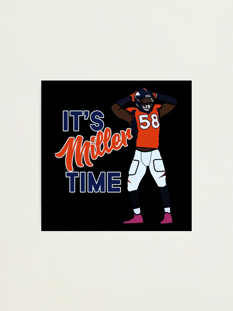 Von Miller 'It's Miller Time' Denver Broncos NFL Essential T-Shirt for  Sale by seigfriedash