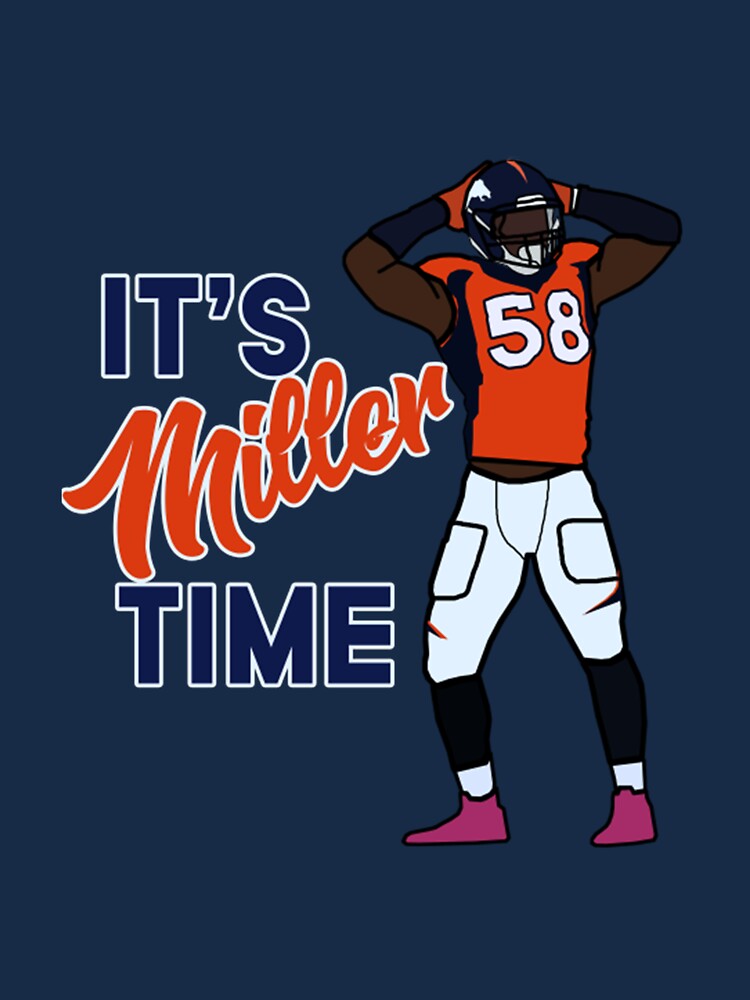 Von Miller Denver Broncos "Miller Time" jersey T-shirt S