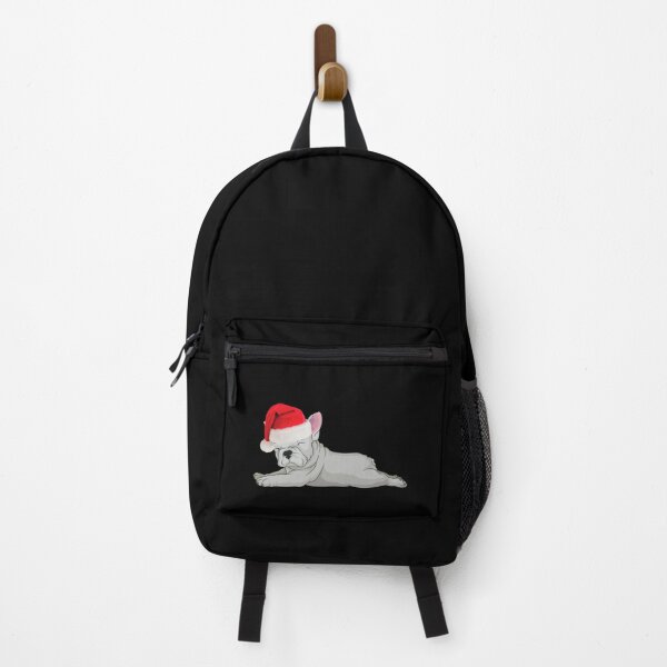 Artikelvorschau, Weihnachten Französische Bulldogge Santa Frenchie Weihnachtscreme Frenchie Grau Frenchie Geschenk entworfen und verkauft von FunShirtDesigns.