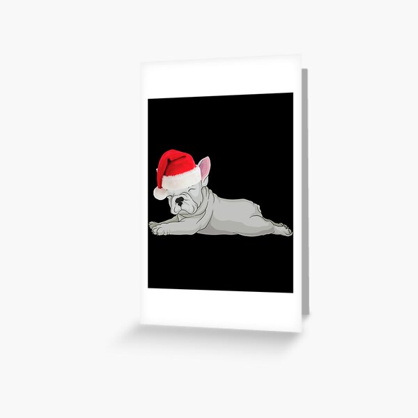 Item preview, Christmas French Bulldog Santa Frenchie Christmas Cream Frenchie Grey Frenchie Gift designed and sold by FunShirtDesigns.