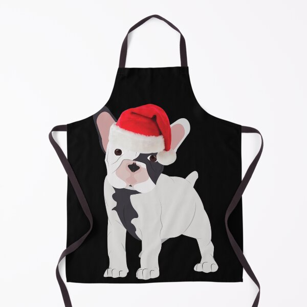 Item preview, French Bulldog Christmas Santa Frenchie Christmas Pied Frenchie Black and White Frenchie Gift designed and sold by FunShirtDesigns.