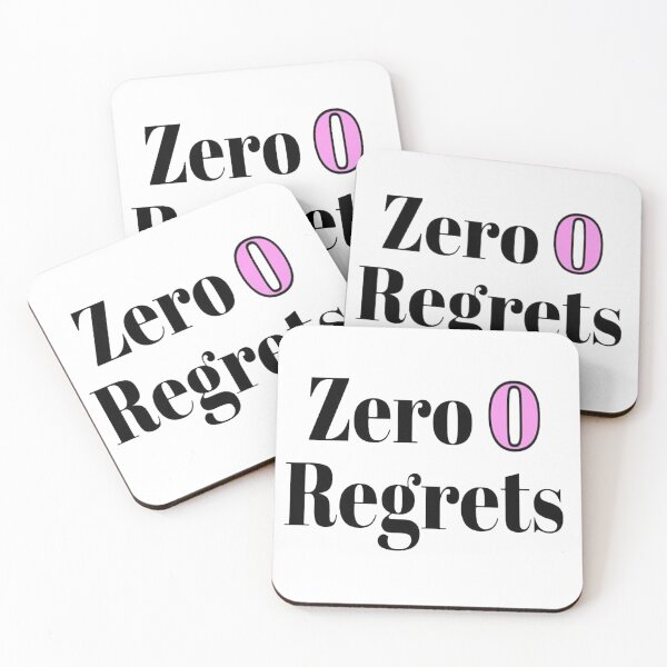 Item preview, Zero Regrets pink designed and sold by NancyArtDesigns.