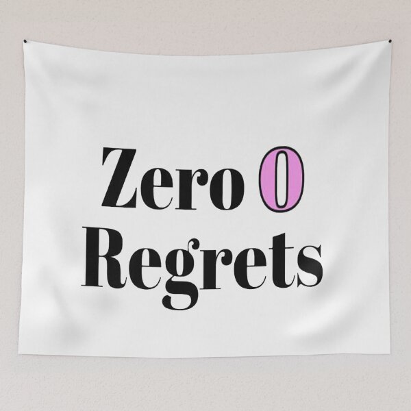 Item preview, Zero Regrets pink designed and sold by NancyArtDesigns.