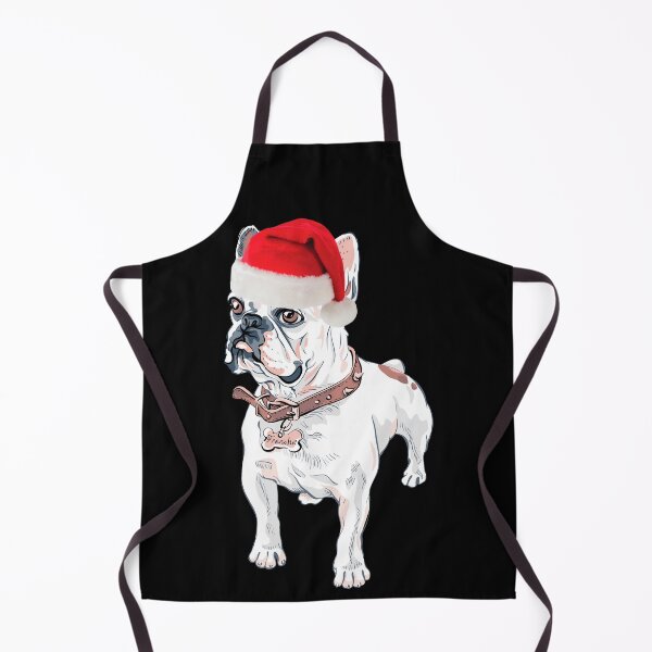 Item preview, French Bulldog Christmas Santa Frenchie Christmas Pied Fawn Frenchie White Frenchie Gift designed and sold by FunShirtDesigns.