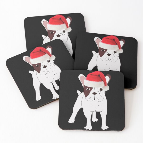 Item preview, French Bulldog Christmas Santa Frenchie Christmas Pied Frenchie Pied Brindle Chocolate Frenchie Gift designed and sold by FunShirtDesigns.