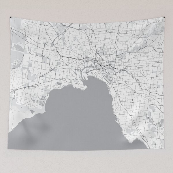 Item preview, Melbourne Map designed and sold by jamesfrolow.