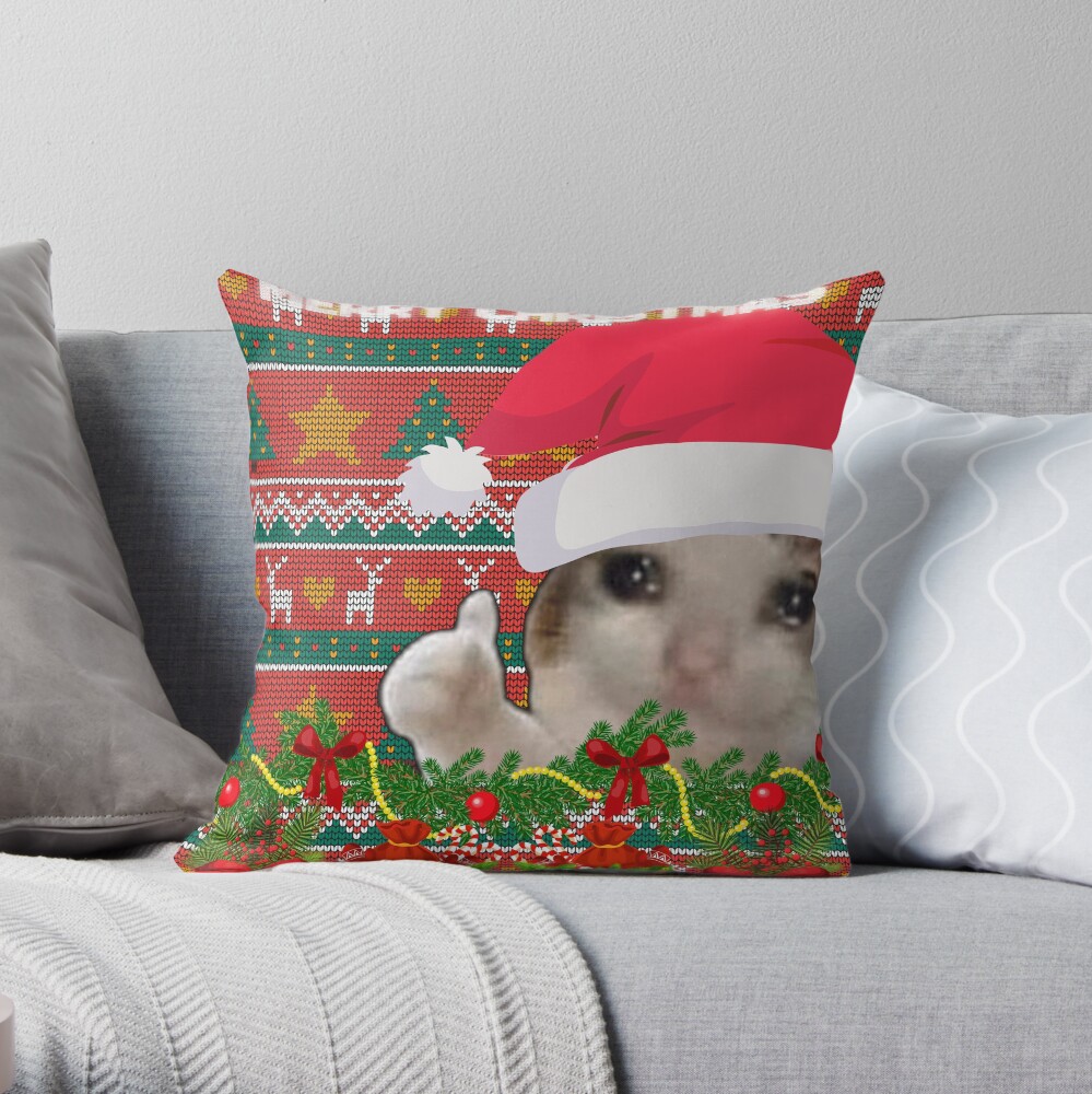 Christmas cat clearance pillow