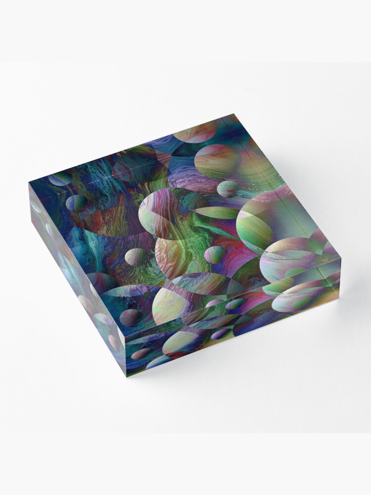 Alternate view of Orbs 4 Acrylic Block