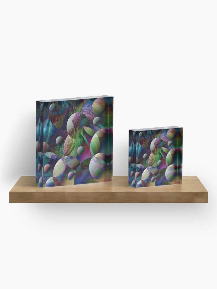 Alternate view of Orbs 4 Acrylic Block