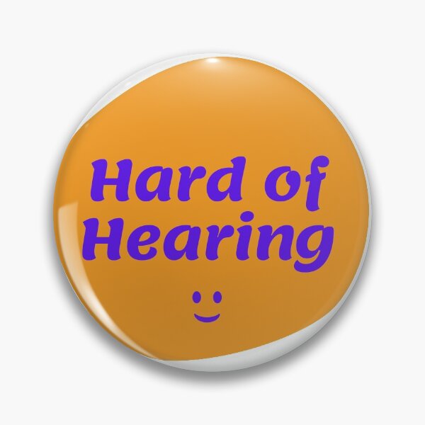 Item preview, Hard of hearing sticker designed and sold by MariusMunteanu.