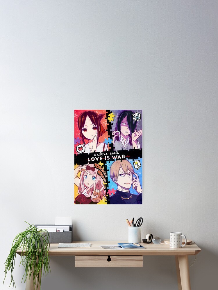 Thumbnail 2 of 3, Poster, Love is War designed and sold by Saikishop.