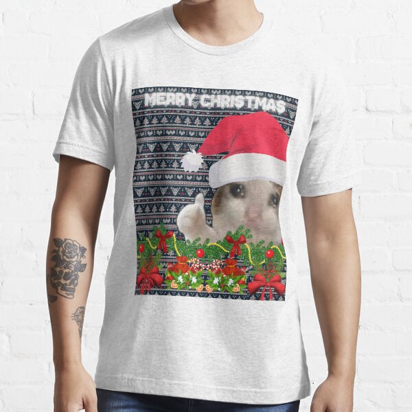 "Thumbs Up Cat meme Ugly christmas crying cat gift" Tshirt for Sale by