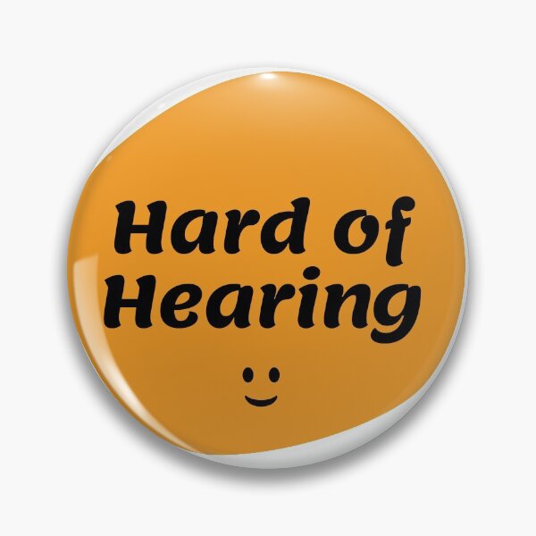 Item preview, Hard of hearing sticker designed and sold by MariusMunteanu.