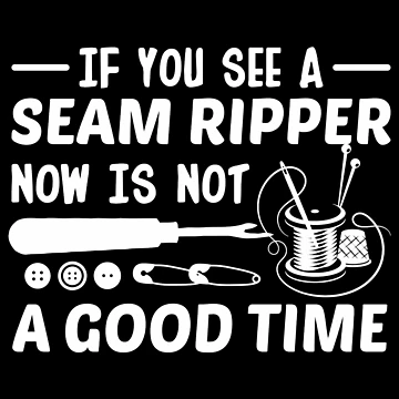 Artwork thumbnail, Quilting Sewing See Ripper Now Not Good Time by Charles Brian