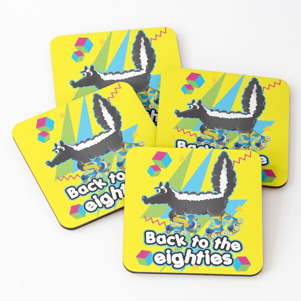 Item preview, Back To The Eighties Rolling skating disco skunk from the 80's - Eighties flashback - Dancing funny animal. designed and sold by Webstudio  2Amigos.