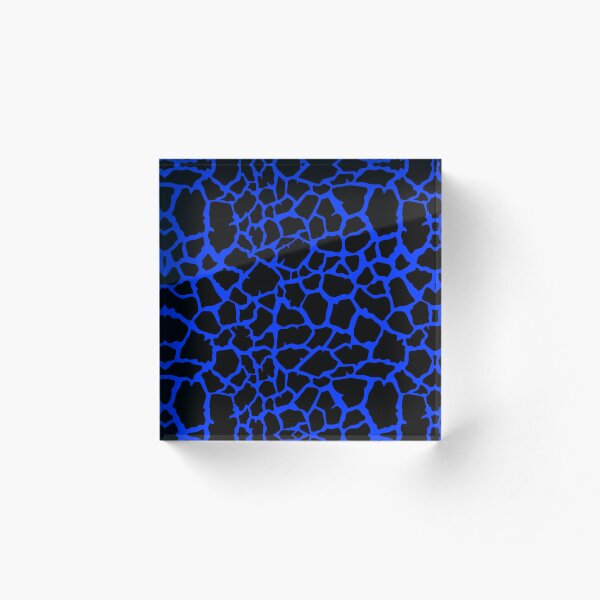 Aperçu de l'œuvre Animalier est un neutre - girafe noir / bleu créée et vendue par quoting.