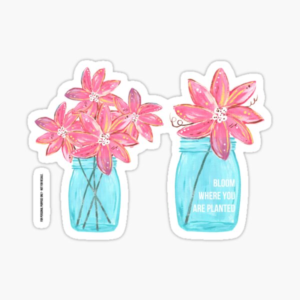 cute mason jars stickers Postcard for Sale by Nyanko-Sempai