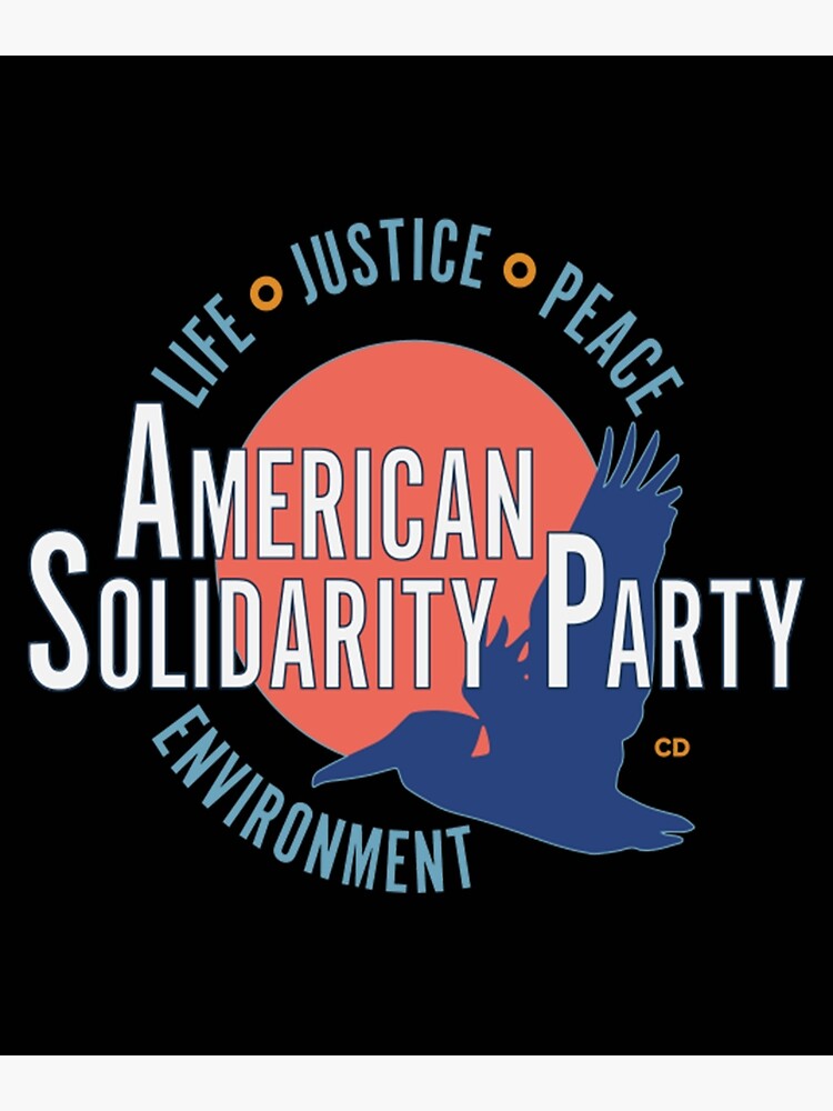 "American Solidarity Party Logo with Party Platform Principles" Art