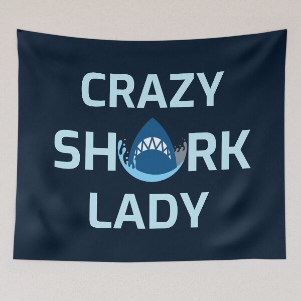 Item preview, Crazy Shark Lady designed and sold by NikStore.