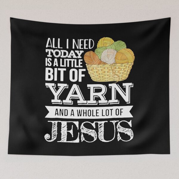Item preview, Best Jesus Yarn Lovers Birthday Faith Shirt Quilting Sewing Knitting Mothers Day designed and sold by Charles Brian.