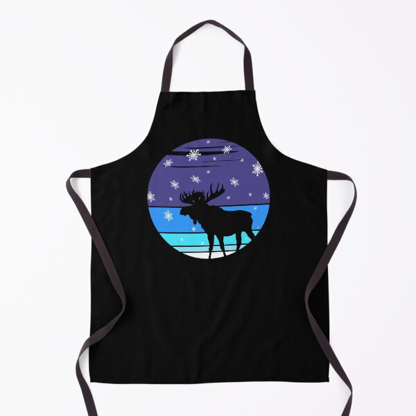 Item preview, An Impressive Elk In The Snow At A Vintage Winter Night designed and sold by Paulina Vanlife.