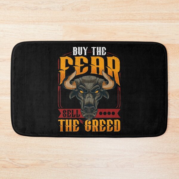 Item preview, Buy The Fear Sell The Greed Trading Investing Bull designed and sold by perfectpresents.