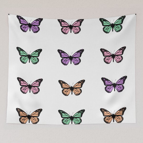 Item preview, pastel monarch butterflies set designed and sold by Robyn18.