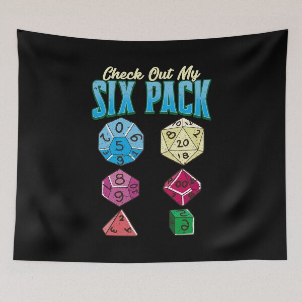 Item preview, Funny Check Out My Six Pack RPG Gaming Dice Pun designed and sold by perfectpresents.