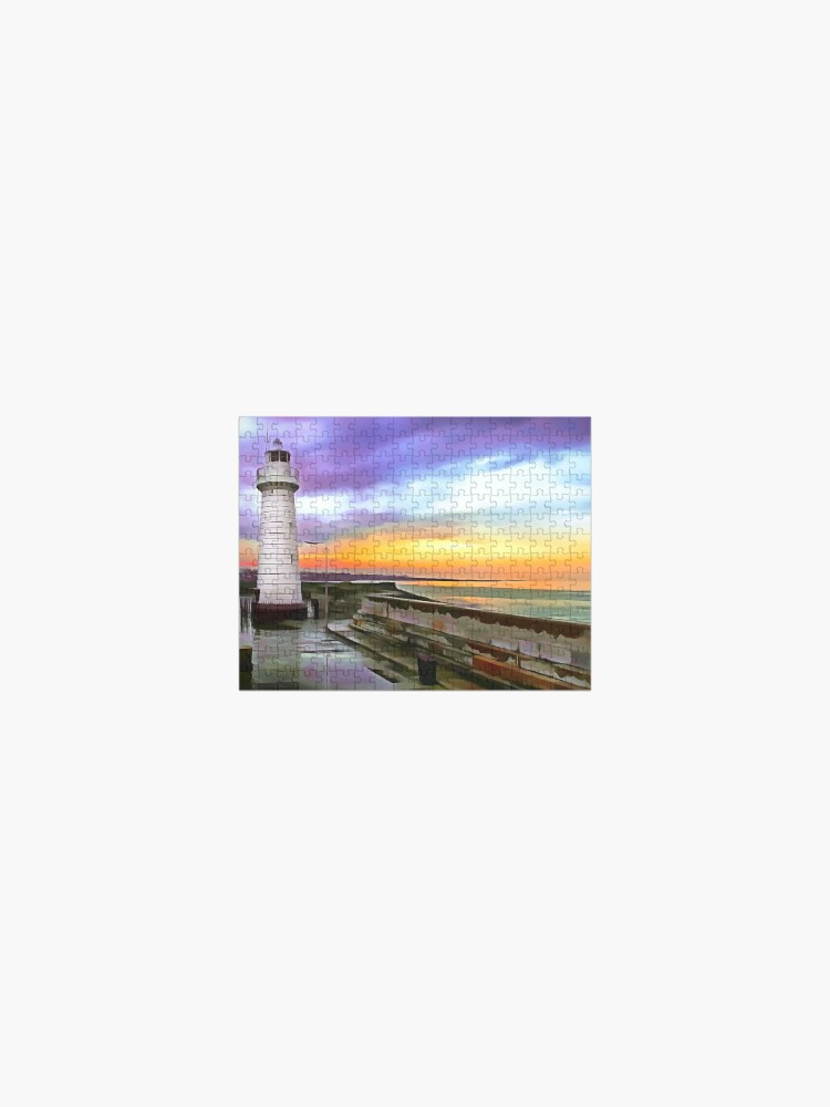 Jigsaw Puzzle, Donaghadee Lighthouse, Ireland. (Painting) designed and sold by Colin Majury