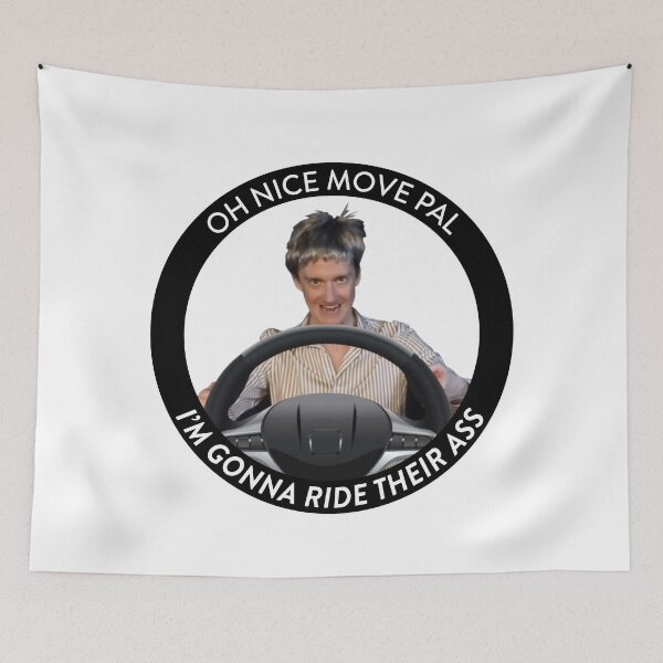 Item preview, chris fleming - ride their ass (blue circle version) designed and sold by cameronbaba.