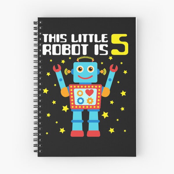 Item preview, Robot Birthday Kids Robot Shirt  5th Birthday  designed and sold by GiteLois.