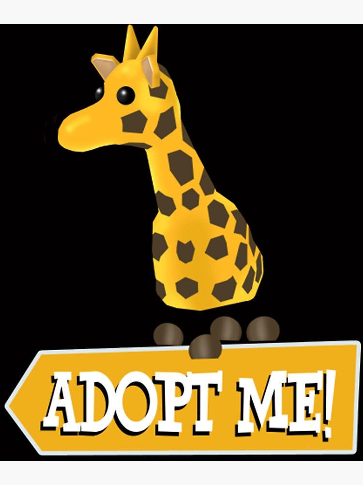 Adopt Me Giraffe Posters Redbubble - neon giraffe adopt me roblox for sale