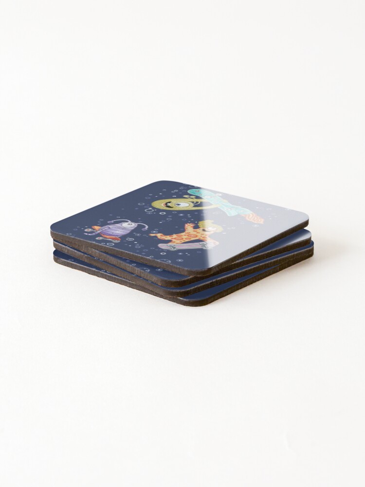 Thumbnail 4 of 5, Coasters (Set of 4), Monster Fun designed and sold by Ruta.