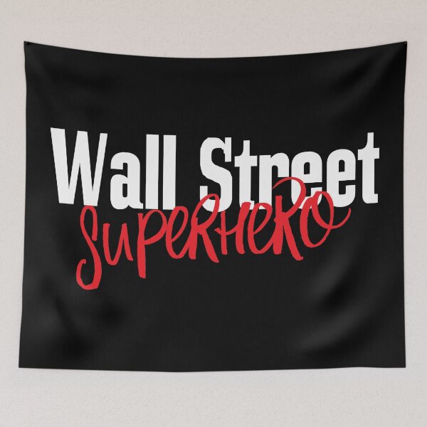 Item preview, Wall Street Superhero Stock Market Stock Trading Bull Bear Market designed and sold by ProjectX23.