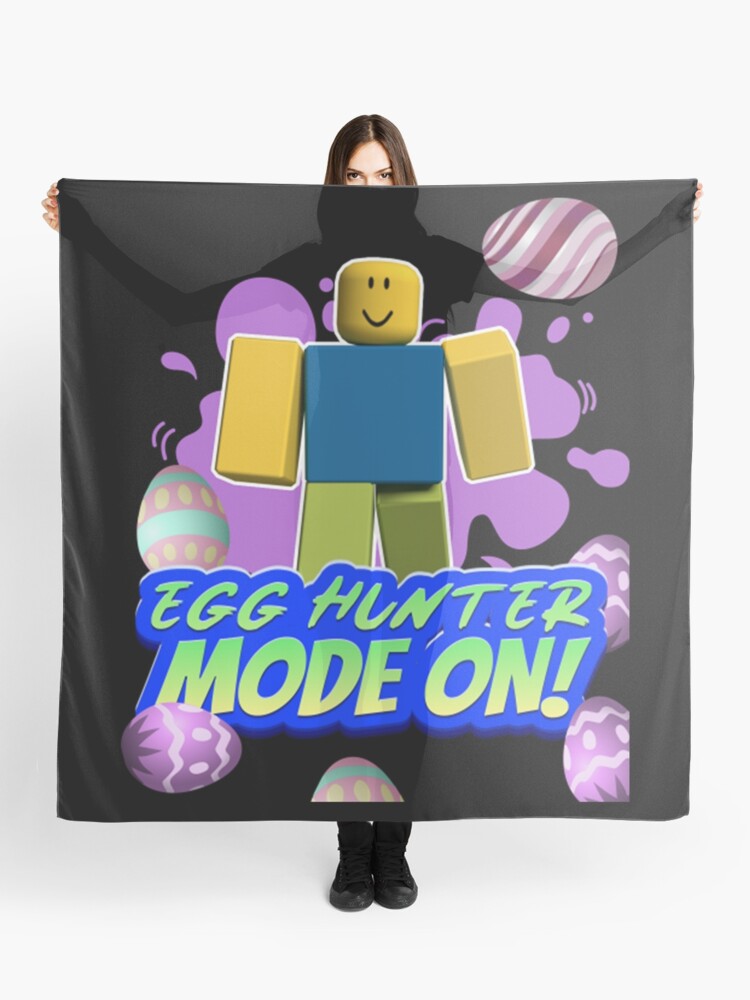Roblox Egg Hunter Mode On Funny Easter Noob Gaming Scarf By Evansphilip Redbubble - noob games roblox