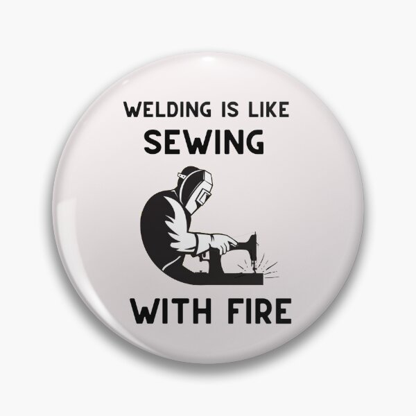 Item preview, Welding is like Sewing with FIRE (silhouette)  designed and sold by Millenial Designs.