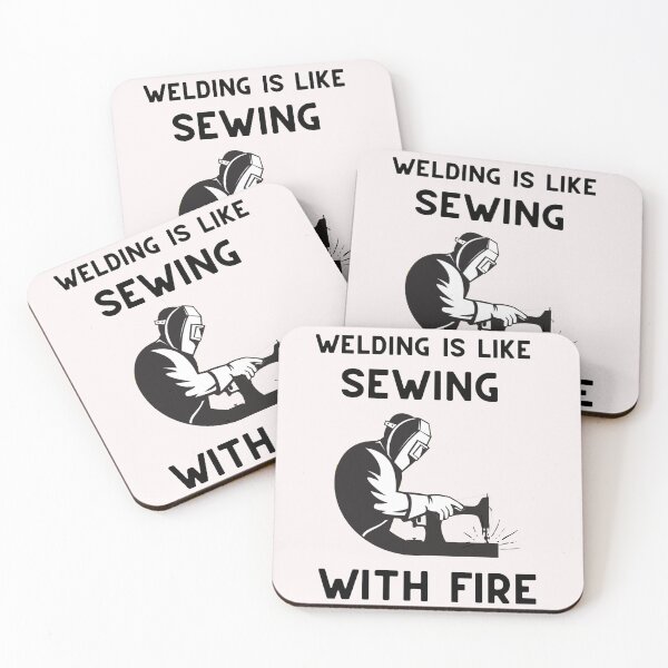 Item preview, Welding is like Sewing with FIRE (silhouette)  designed and sold by Millenial Designs.