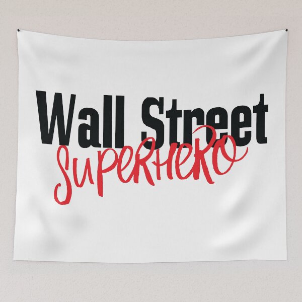 Item preview, Wall Street Superhero Stock Market Stock Trading Bull Bear Market designed and sold by ProjectX23.