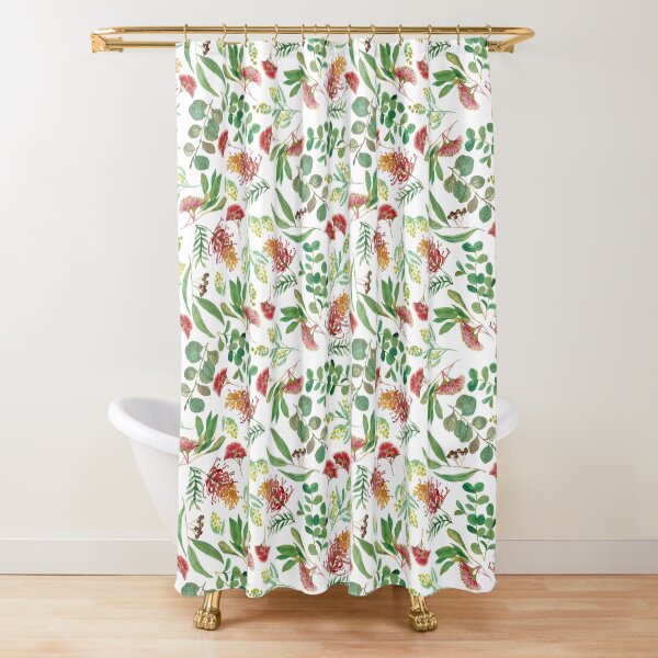 Australian Botanical Shower Curtains Redbubble
