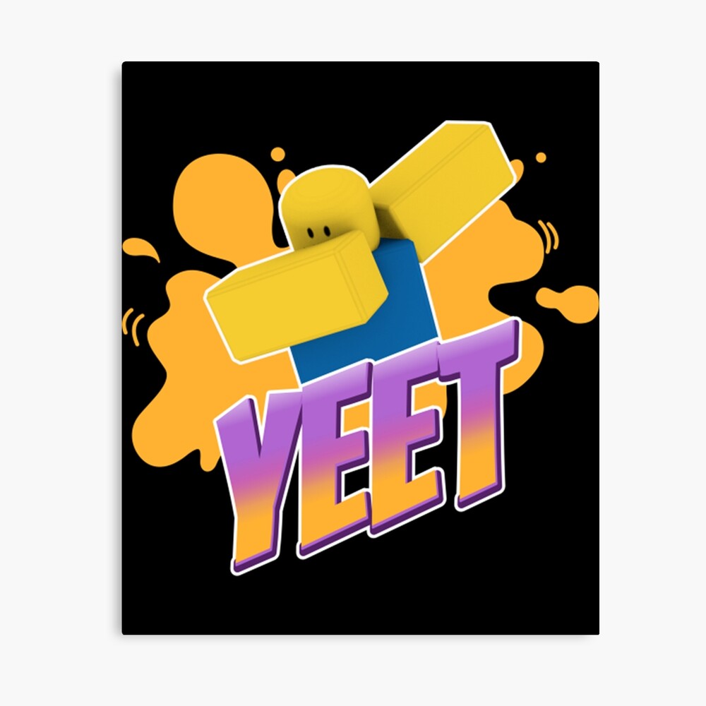 Yeet Dabbing Dancing Roblox Noob Kid Gamer Gift Photographic Print By Hiphopshop99 Redbubble - dances for roblox