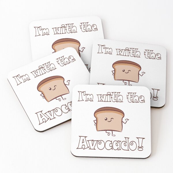 Item preview,  I'm with the avocado toast white designed and sold by LomaStore.
