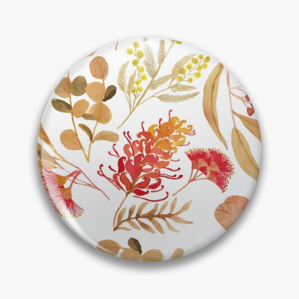 Item preview, Australian Botanical Flowers and Foliage Golden designed and sold by Cecilia Mok.