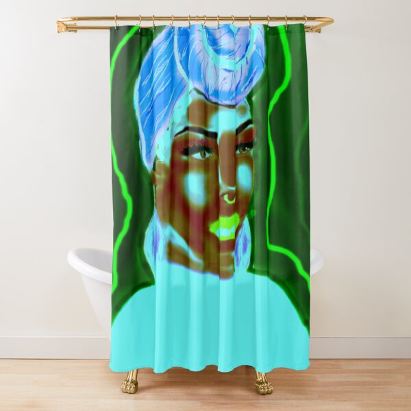 "Black Queen" Shower Curtain for Sale by Artist87 Redbubble