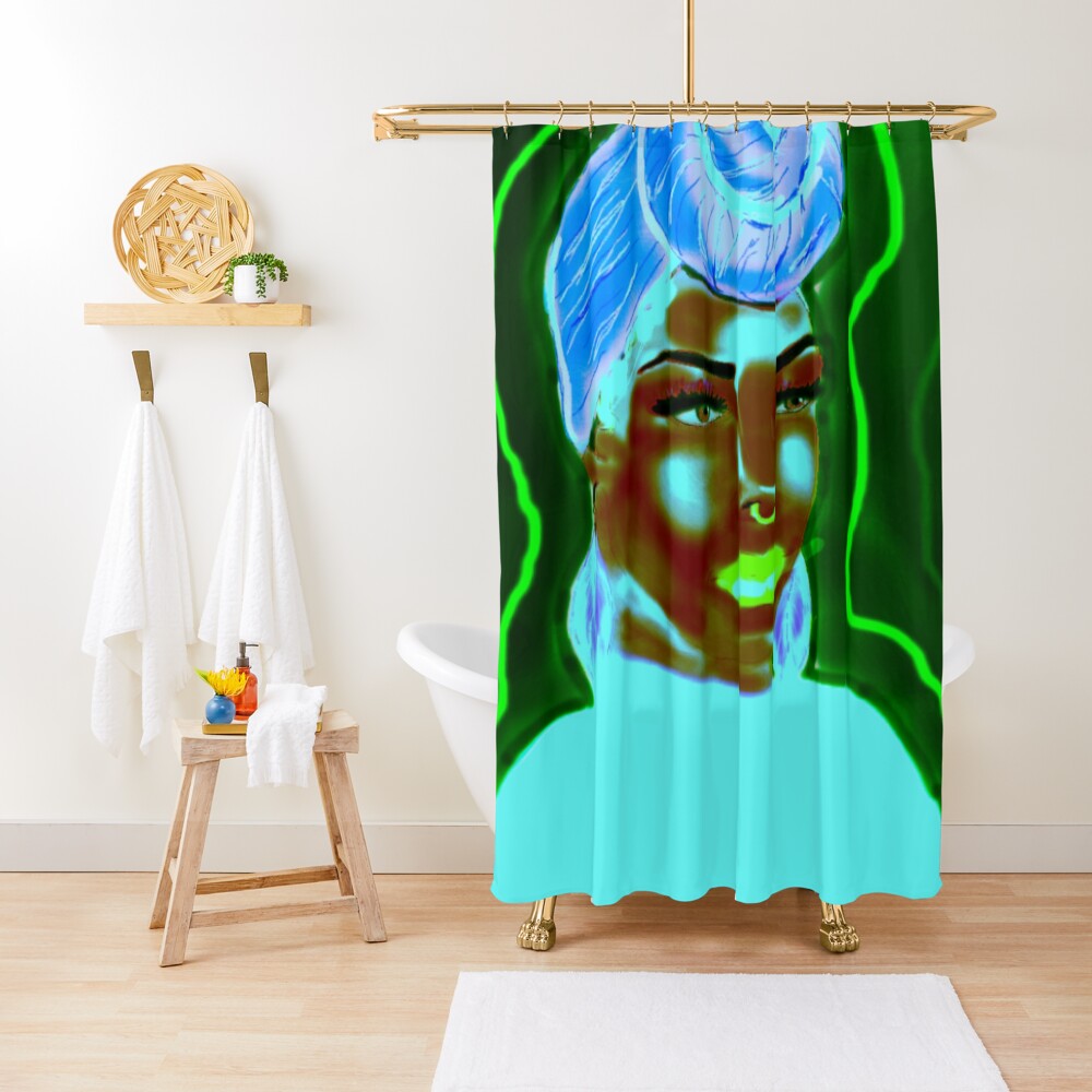 "Black Queen" Shower Curtain for Sale by Artist87 Redbubble
