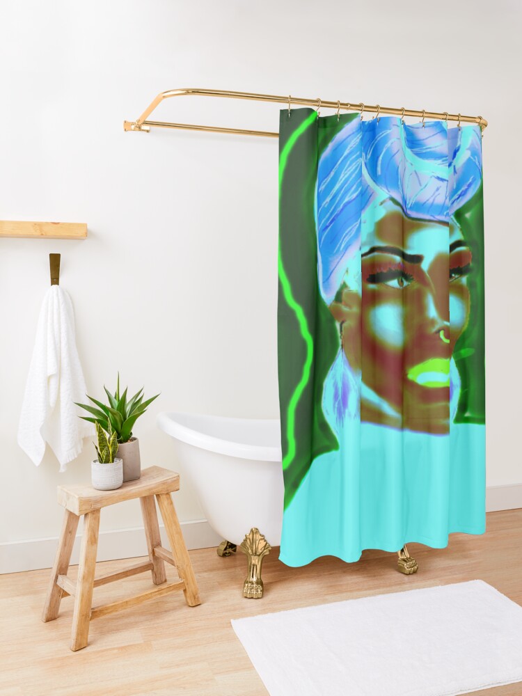 "Black Queen" Shower Curtain for Sale by Artist87 Redbubble