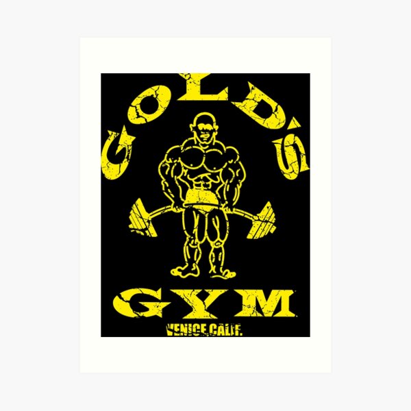 Gold S Gym Art Print By Bornlion Redbubble