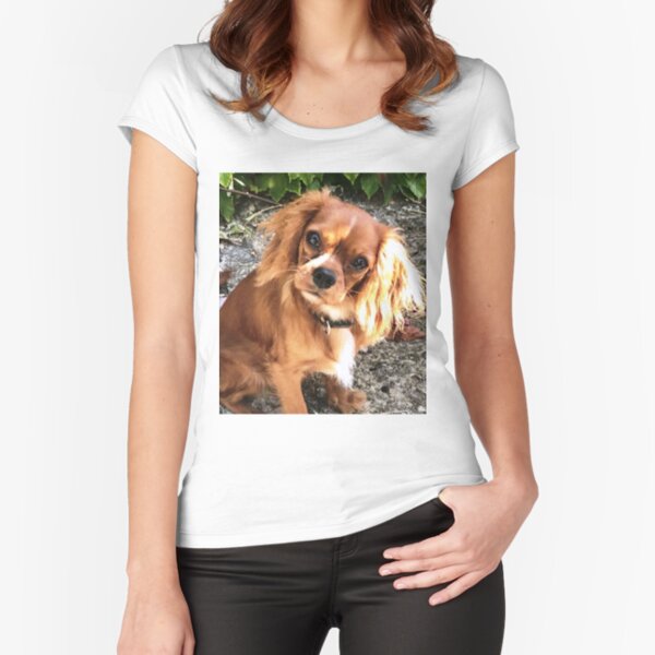 Brown Cavalier king charles spaniel dog. T-shirt, Bandana Poster by Alain  DIVINE