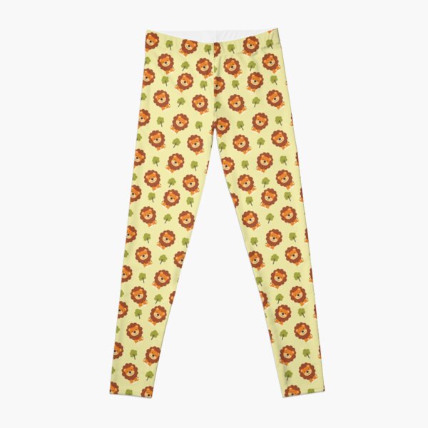 Cute lion pattern design ideas | cool and funny art Leggings