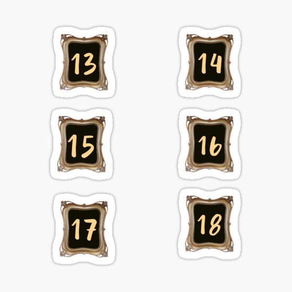 Gold Advent Calendar Numbers Stickers SHOP EXCLUSIVE 1 Foiled, Numbered 25  Days, December Countdown, Nordic, Scandinavian, Elegant 