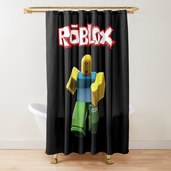 Roblox Noob New Shower Curtain By Nice Tees Redbubble - roblox in the shower